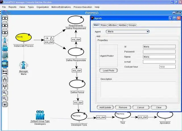 Download web tool or web app WebAPSEE - Flexible Process Management to run in Windows online over Linux online