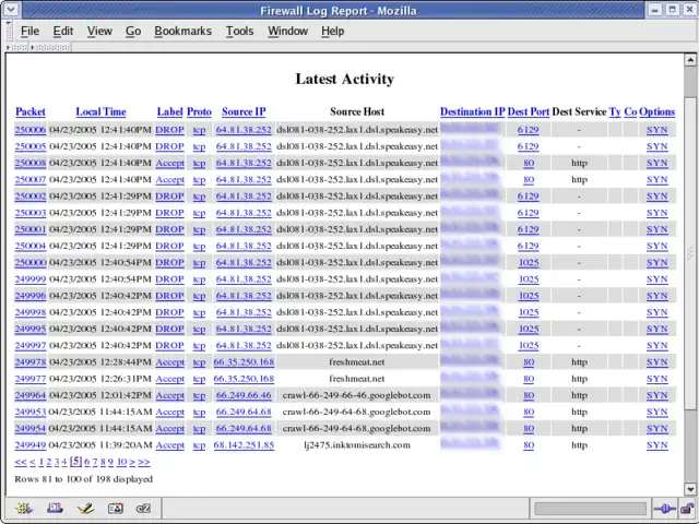 Télécharger l'outil Web ou l'application Web Analyseur de journaux de pare-feu basé sur le Web