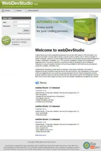 Descargue la herramienta web o la aplicación web WebDevStudio