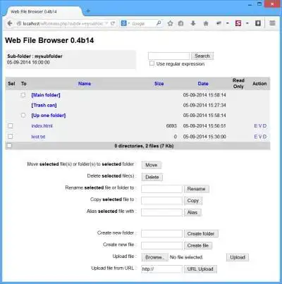 Download web tool or web app Web File Browser