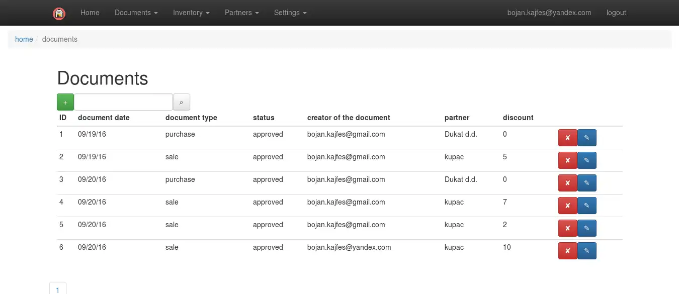 Download web tool or web app Webiness Inventory