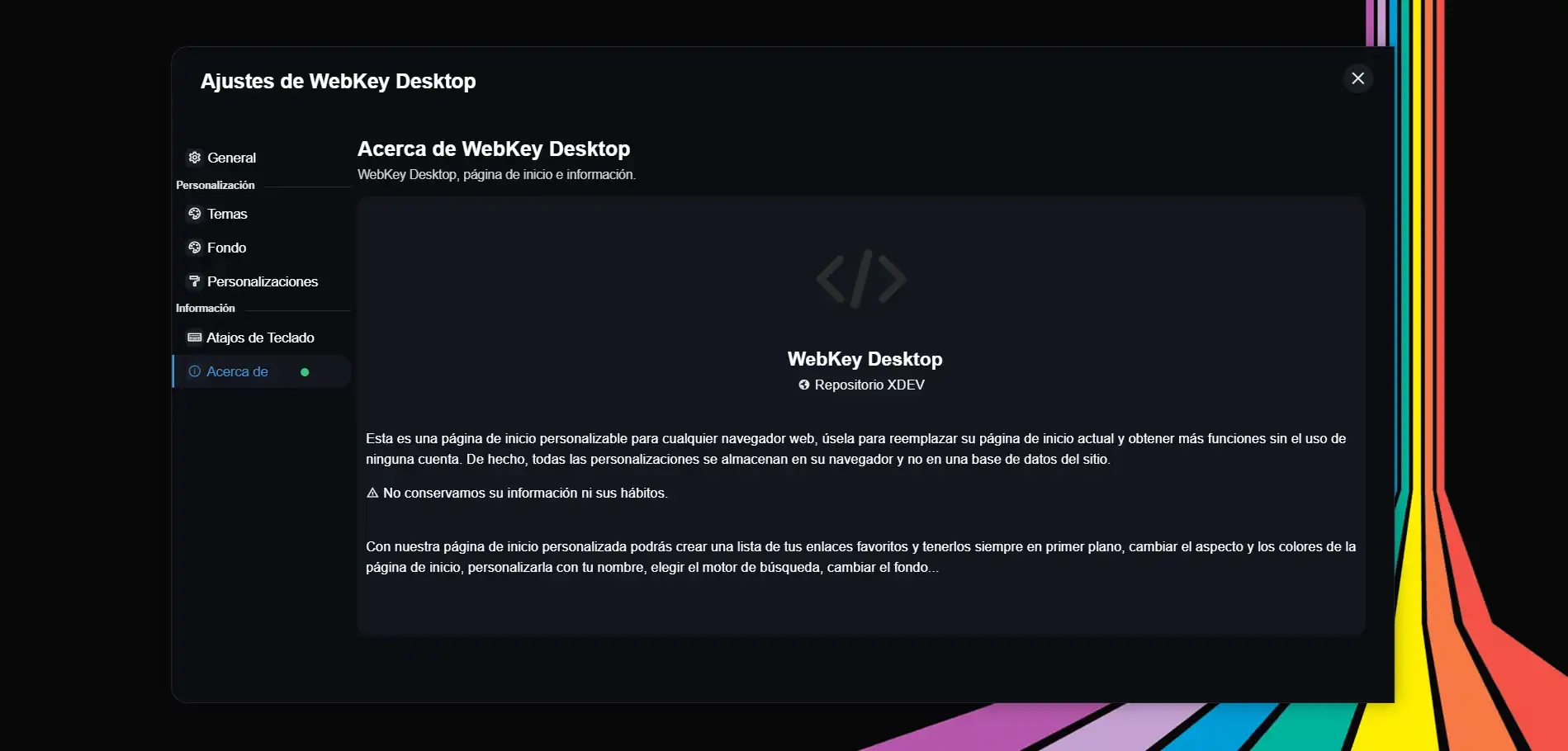 Download webtool of webapp WebKey Desktop