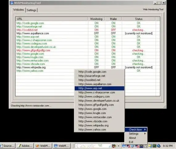 Download web tool or web app Web Monitoring Tool