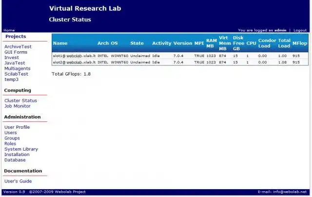 Download web tool or web app Webolab to run in Windows online over Linux online