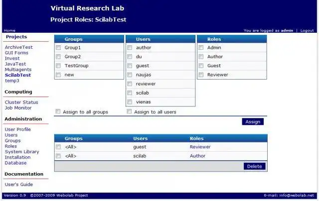 Download web tool or web app Webolab to run in Windows online over Linux online