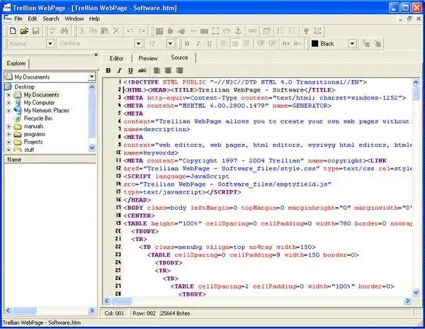 Download web tool or web app Webpage - HTML editor