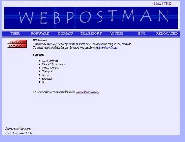 Download web tool or web app webpostman