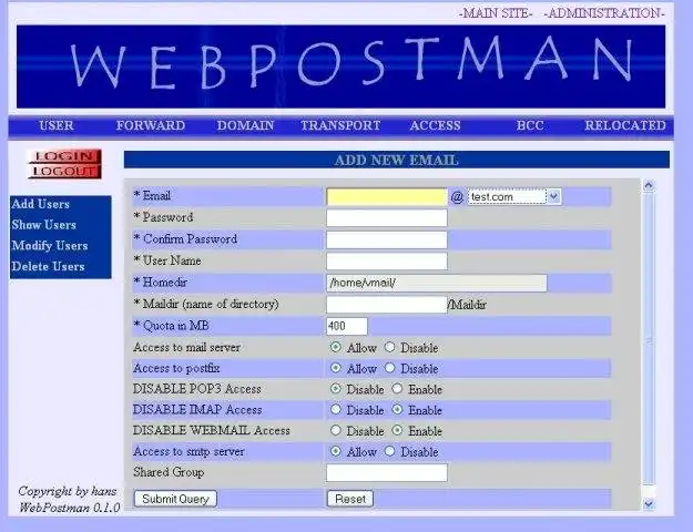 Download web tool or web app webpostman