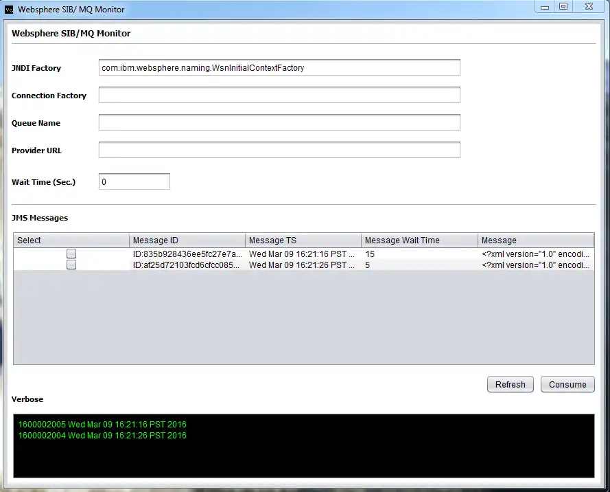 Download web tool or web app Websphere SIB/ MQ Monitor