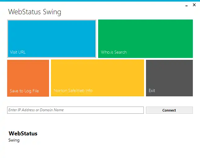 Download web tool or web app Web Status Swing