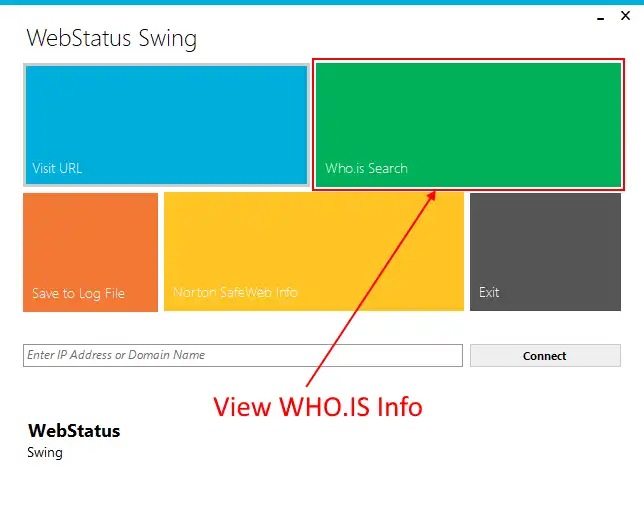 Download web tool or web app Web Status Swing