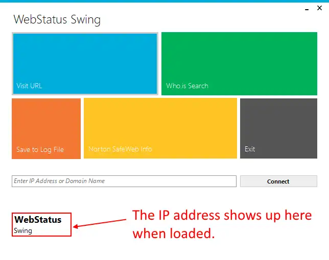 Download web tool or web app Web Status Swing