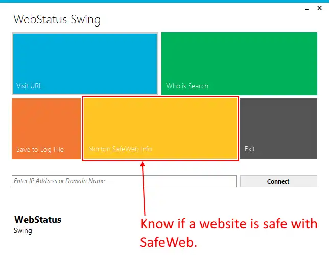 Download web tool or web app Web Status Swing