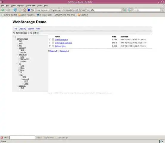 Download web tool or web app WebStorage