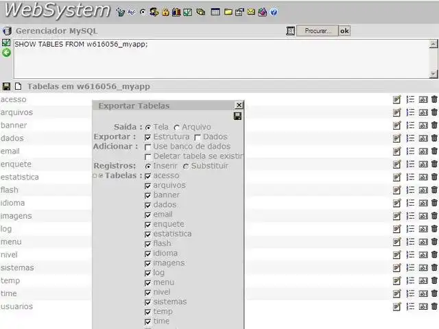 قم بتنزيل أداة الويب أو WebSystem لتطبيق الويب