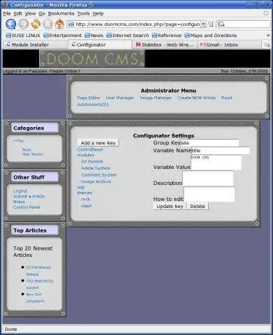 Download web tool or web app Web Wrench/DOOM CMS