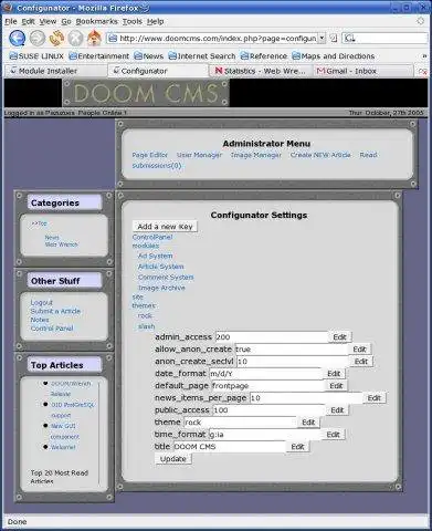 Download web tool or web app Web Wrench/DOOM CMS