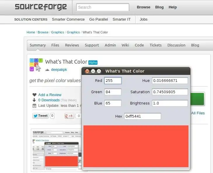 Tải xuống công cụ web hoặc ứng dụng web Whats That Color