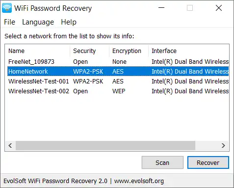 Descargue la herramienta web o la aplicación web WiFi Password Recovery