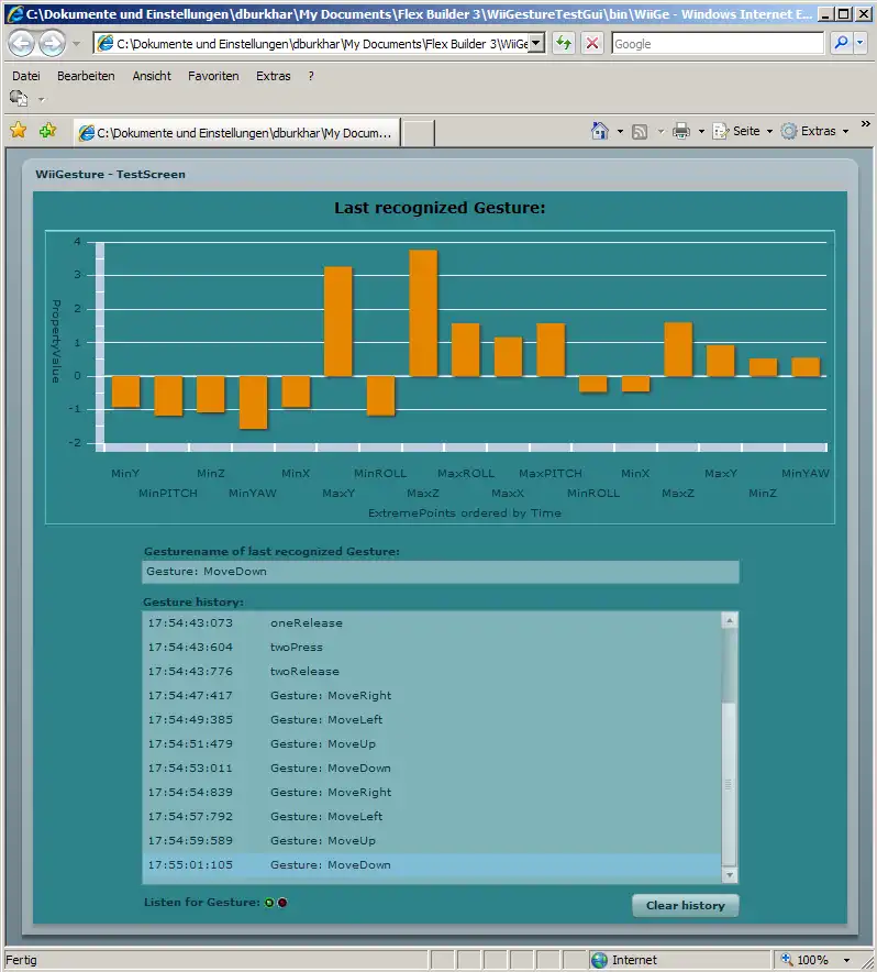 Download web tool or web app WiiGesture for Fex/AIR