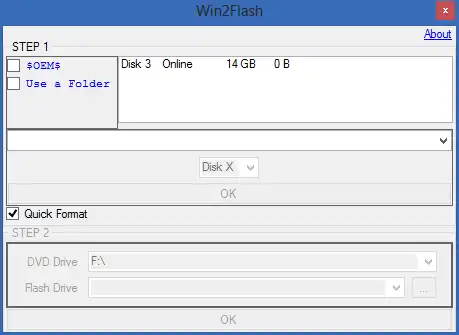 Download web tool or web app Win2Flash