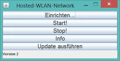 Download web tool or web app Windows Hosted-WLAN-Network GUI