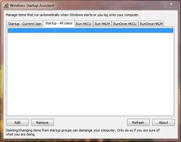 Download web tool or web app Windows Startup Assistant