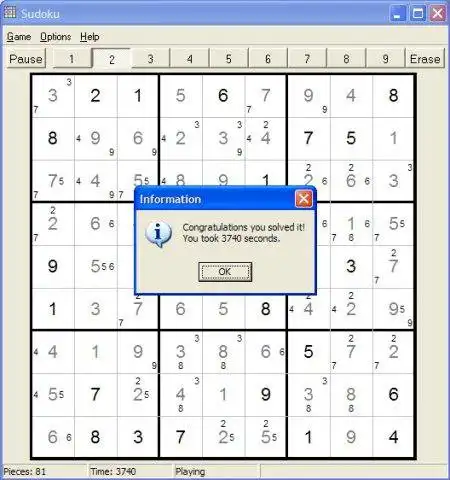 Download web tool or web app Windows Sudoku Puzzle Game