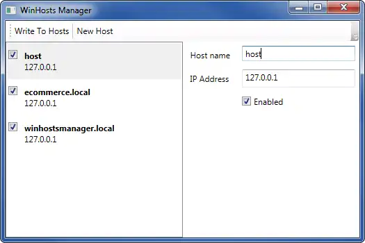 Download web tool or web app WinHosts Manager