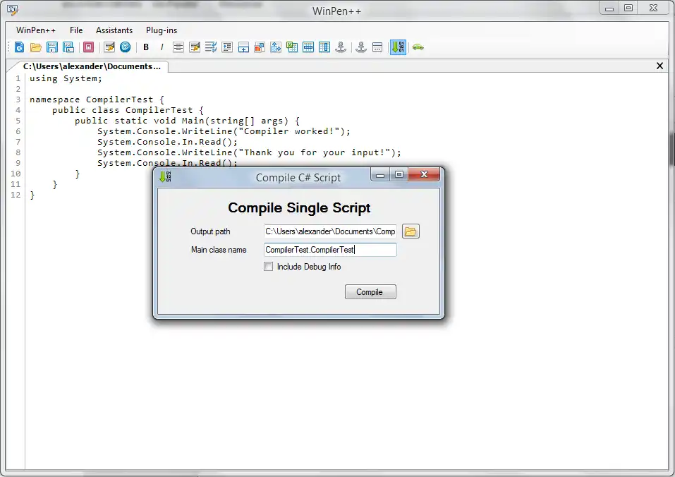 Download web tool or web app WinPen++