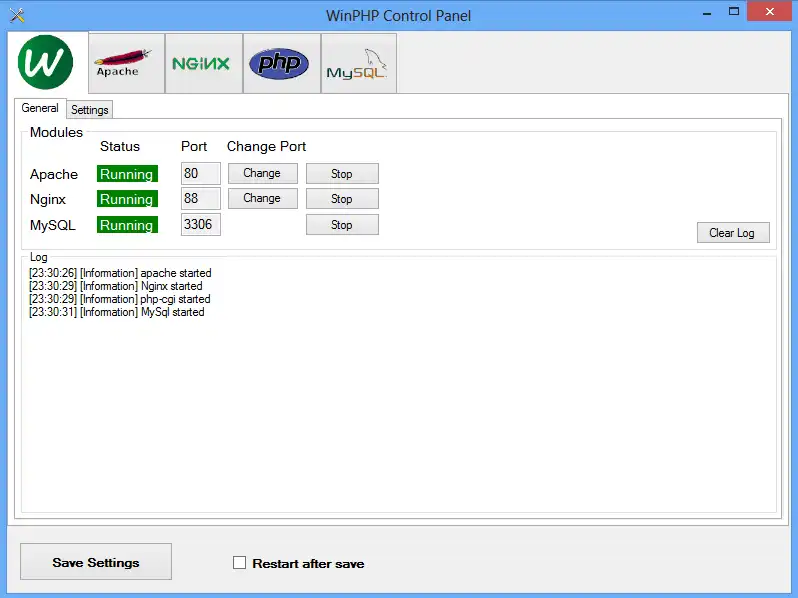 Télécharger l'outil Web ou l'application Web WinPHP