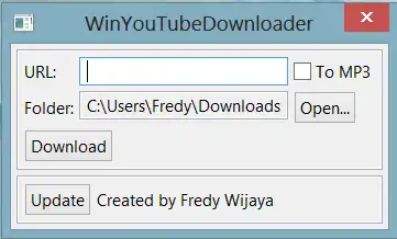 Download web tool or web app win-youtube-dl