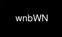 Run wnbWN in OnWorks free hosting provider over Ubuntu Online, Fedora Online, Windows online emulator or MAC OS online emulator