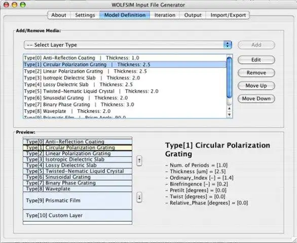 Download web tool or web app WOLFSIM: Wideband Optical FDTD Simulator to run in Linux online