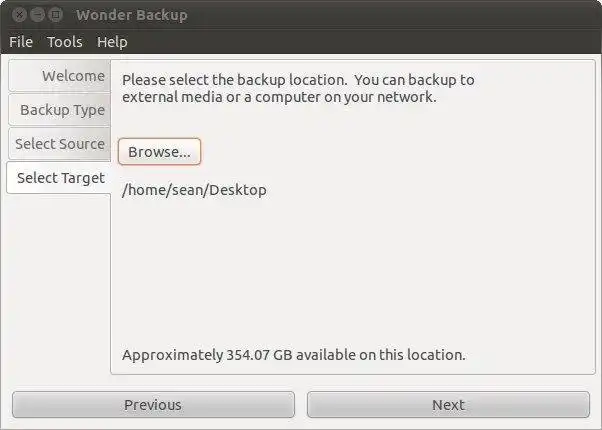 Download web tool or web app Wonder Backup