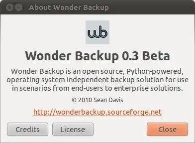 Descargue la herramienta web o la aplicación web Wonder Backup