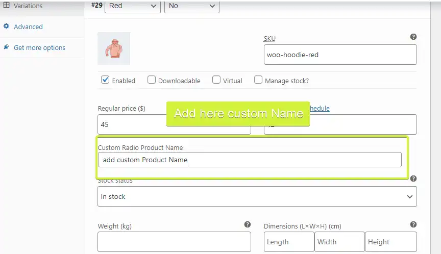 Download web tool or web app Woocommerce Variation Dropdown To Radio