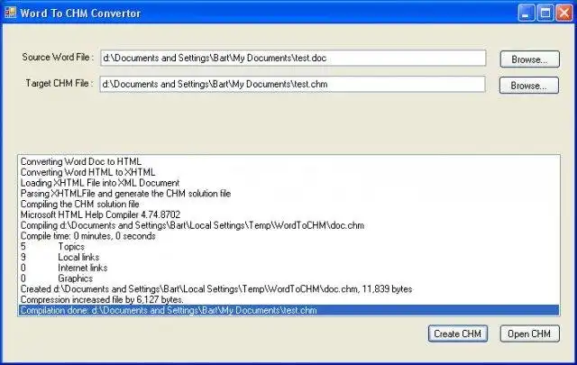 Download web tool or web app WordDoc to CHM Convertor