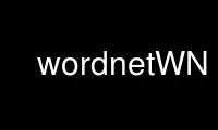 Run wordnetWN in OnWorks free hosting provider over Ubuntu Online, Fedora Online, Windows online emulator or MAC OS online emulator