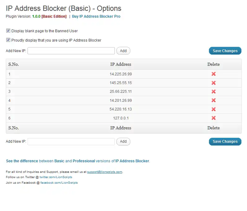 Download web tool or web app WordPress IP Blocker