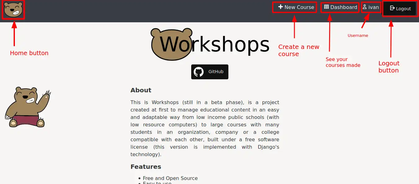 Download web tool or web app workshops_project