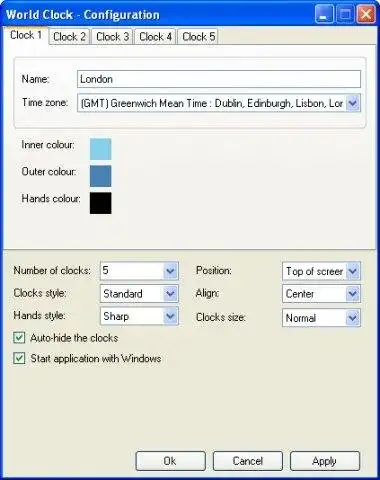 Download web tool or web app World Clock for Windows