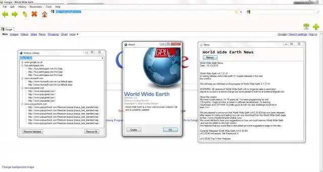 Download web tool or web app World Wide Earth