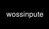 Run wossinpute in OnWorks free hosting provider over Ubuntu Online, Fedora Online, Windows online emulator or MAC OS online emulator