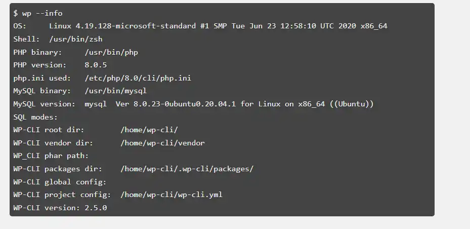 Download web tool or web app WP-CLI