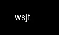 Run wsjt in OnWorks free hosting provider over Ubuntu Online, Fedora Online, Windows online emulator or MAC OS online emulator