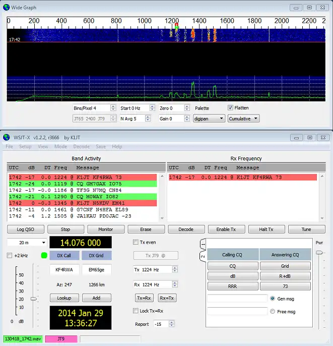 Download web tool or web app WSJT