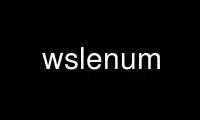 Run wslenum in OnWorks free hosting provider over Ubuntu Online, Fedora Online, Windows online emulator or MAC OS online emulator