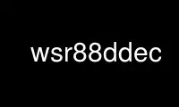 Run wsr88ddec in OnWorks free hosting provider over Ubuntu Online, Fedora Online, Windows online emulator or MAC OS online emulator