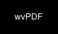 Run wvPDF in OnWorks free hosting provider over Ubuntu Online, Fedora Online, Windows online emulator or MAC OS online emulator